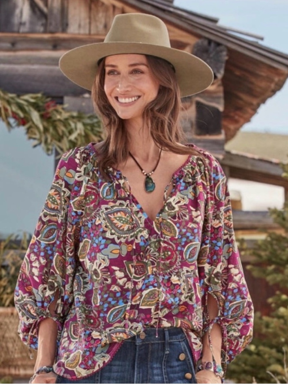 Sundance Belladonna Beauty Peasant Top